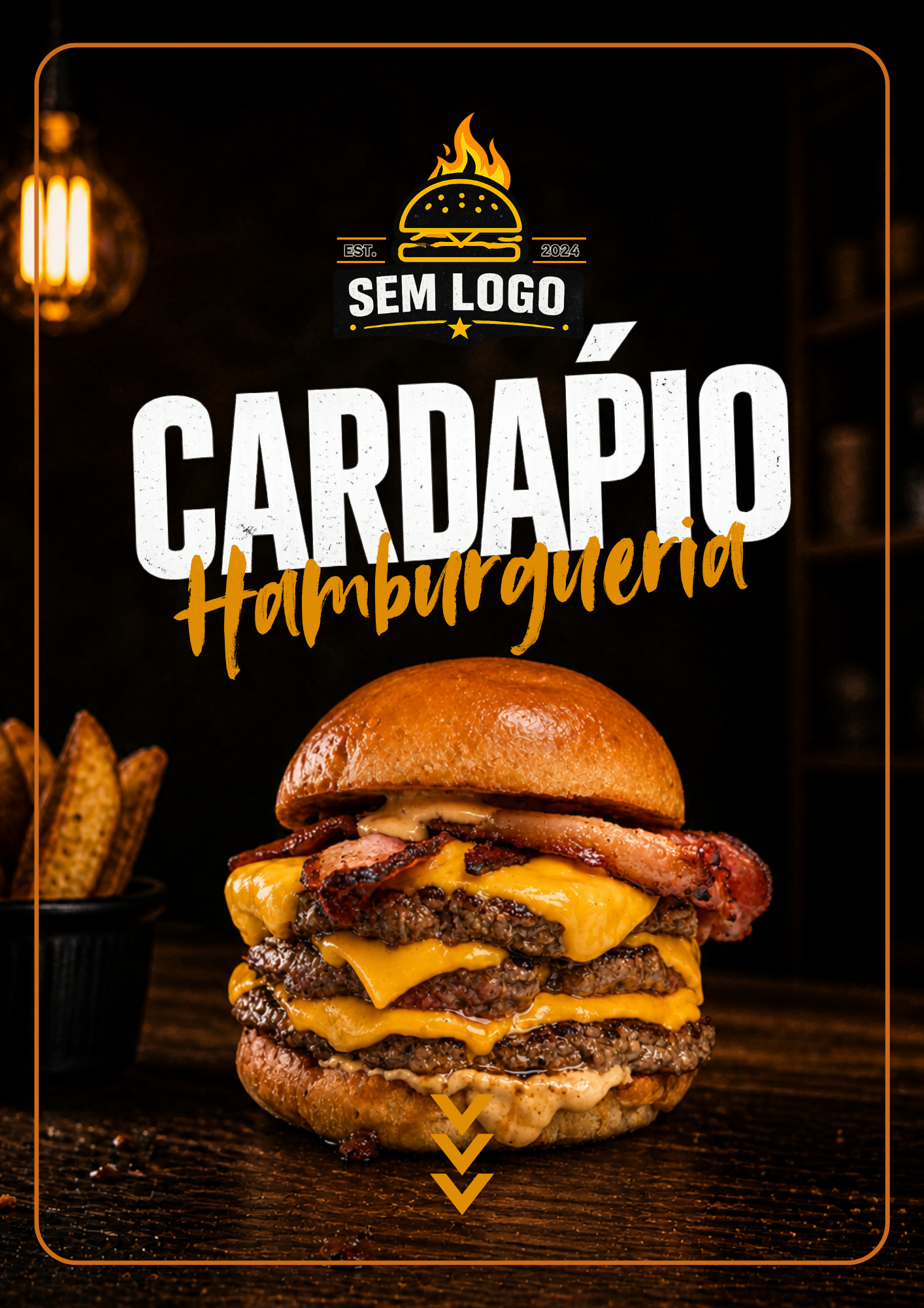Cardápio Profissional para Hamburgueria